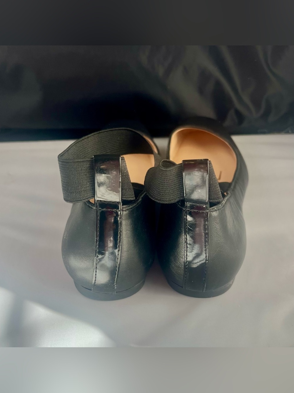 Jessica Simpson Mandalaye Elastic Criss-Cross Ankle Strap Ballet Flats 9.5M - Picture 6 of 7